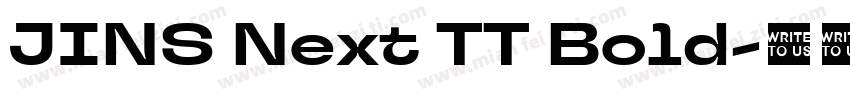 JINS Next TT Bold字体转换
